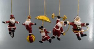 Circus Santa a/5 with goldleaf details
