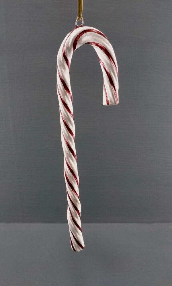 Candy cane satin red & latex white details