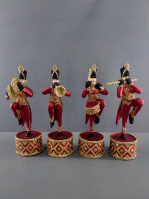 Instrumental toy soldier satin red w/ glits a/4