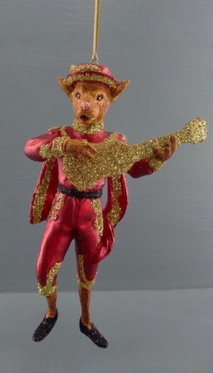 Guitarist hound satin red w/ glits