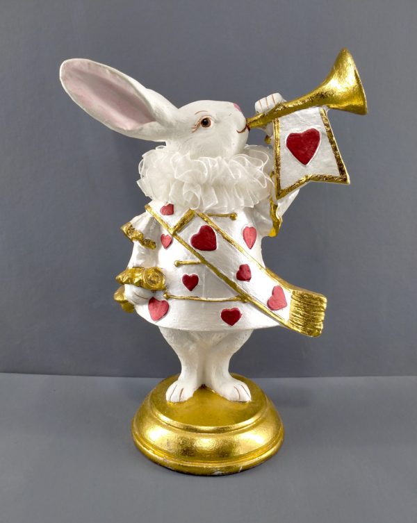 Rabbit Trumpeter white red with collar