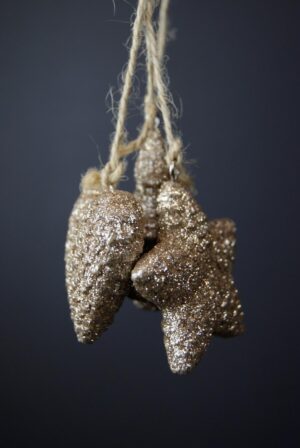 Polyresin Hear/Star for Hanging