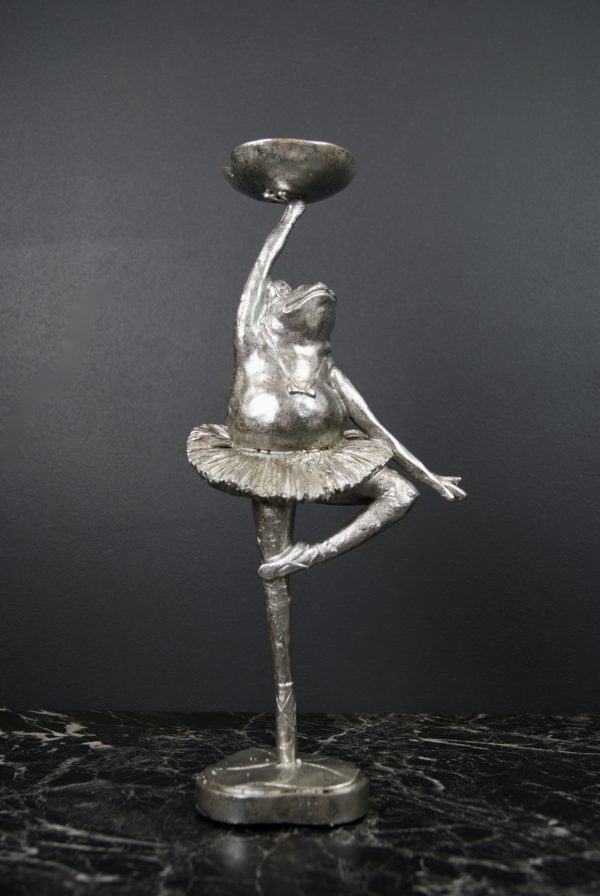 Frog ballerina silver