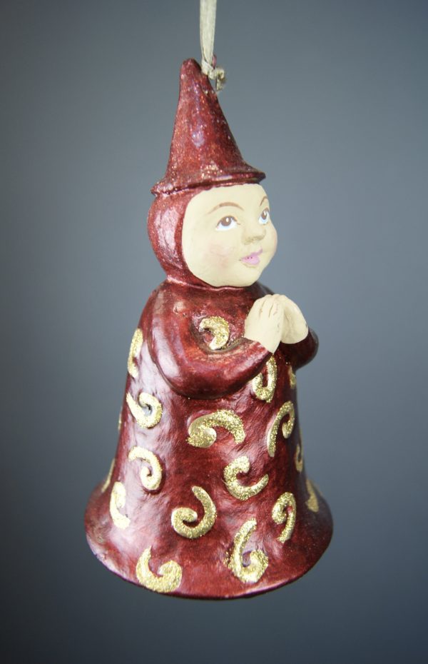 Baby bell red w/ goldswirl