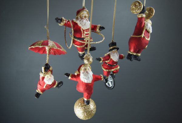 Circus Santa A/5 with gold glits
