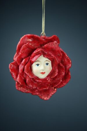 Rose face dye red