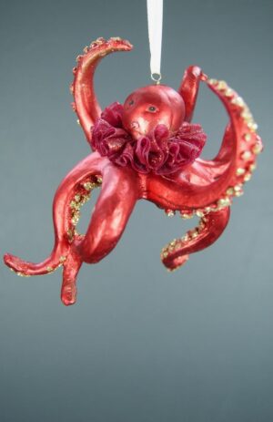 Ballerina octopus Satin red finish