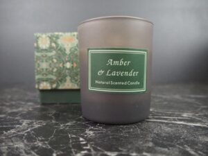 Candle in craft box lavender