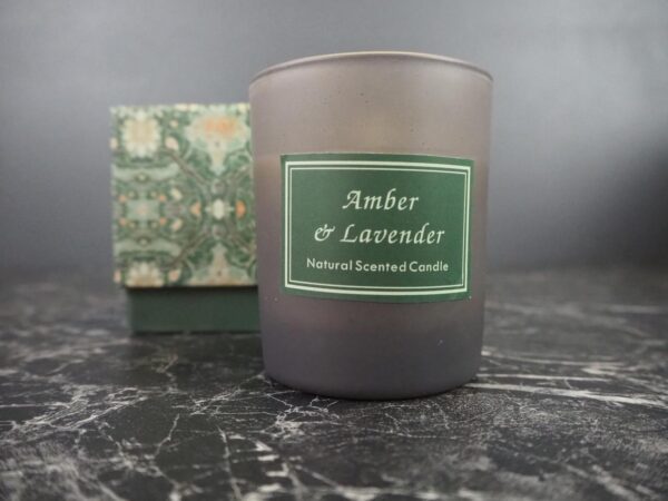 Candle in craft box lavender