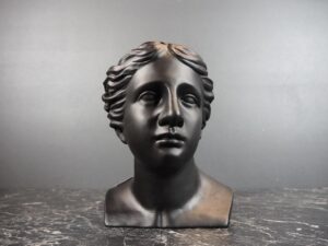 Head bust planter black S