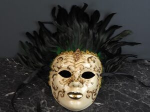 Face Mask w/feather