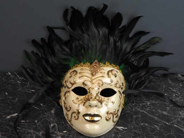 Face Mask w/feather