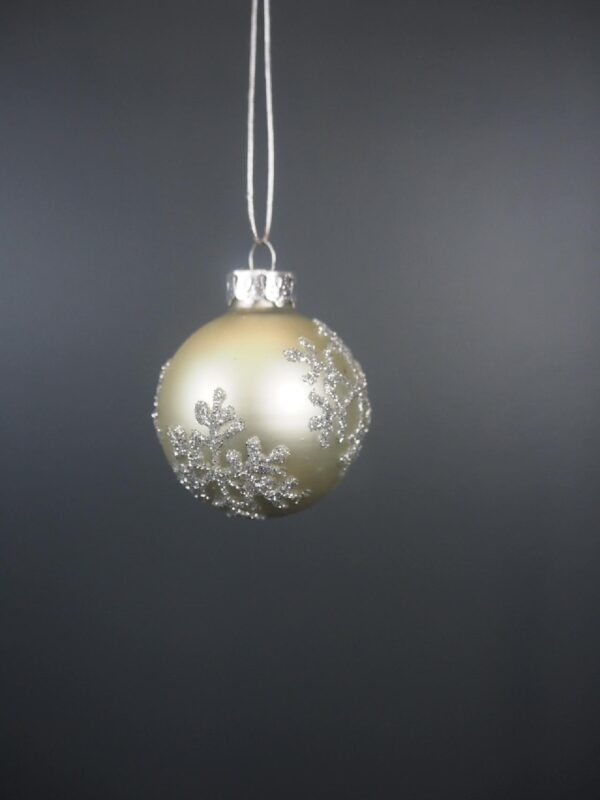 Christmas Ball S/6 White - Image 2