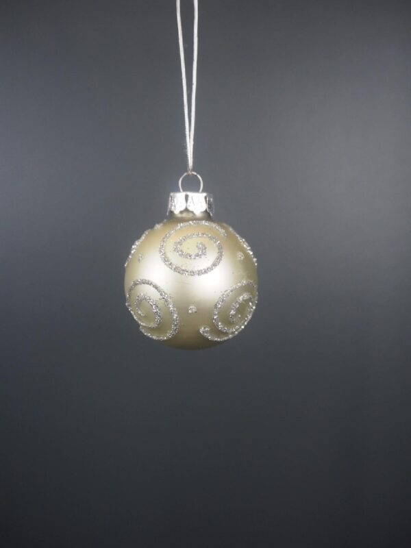 Christmas Ball S/6 White - Image 3