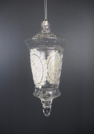 Clear Glass Ornaments w/ Decoration
