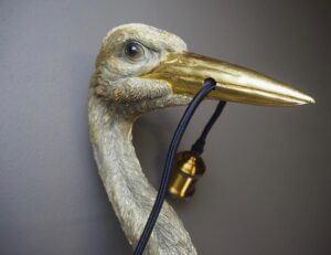Bird Head Lamp Gold