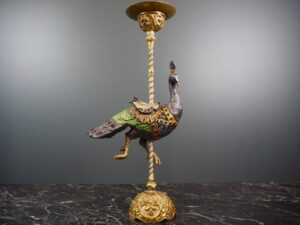 Majestic Peacock  CH Satin Color white Pole