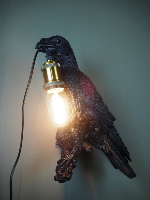 Crow Lamp Black