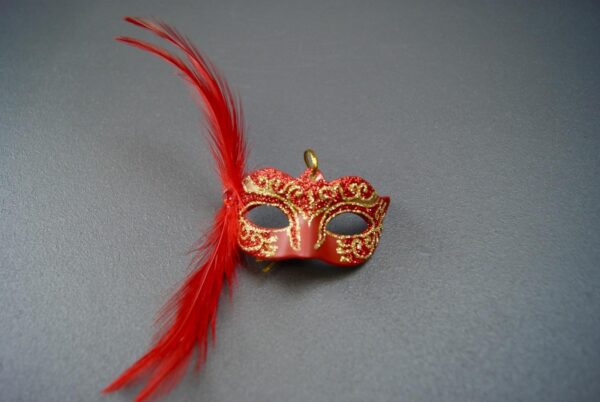 Mini mask w feather 3 ass - Image 3