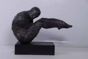 The Contortionist on Plinth Aged black