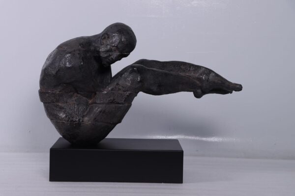 The Contortionist on Plinth Aged black