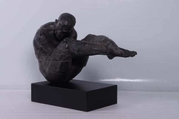 The Contortionist on Plinth Aged black - Image 3