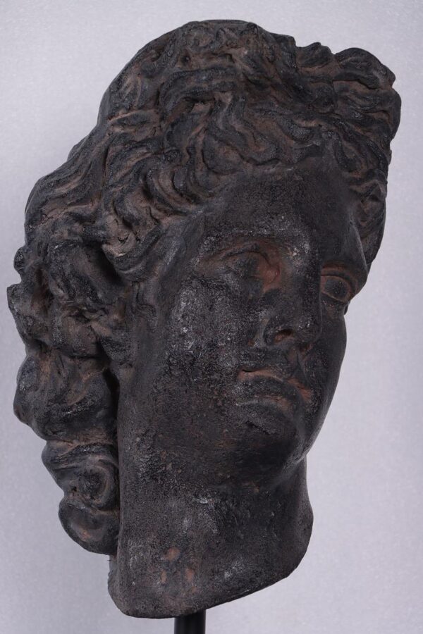Julius Ceasar Head on Base Aged black - Image 2