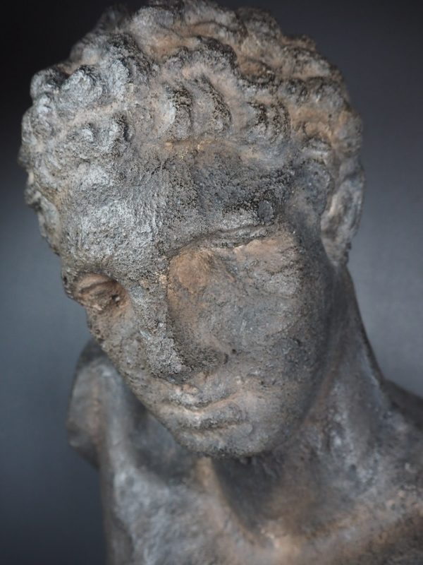 Hermes Bust Aged black stone - Image 2
