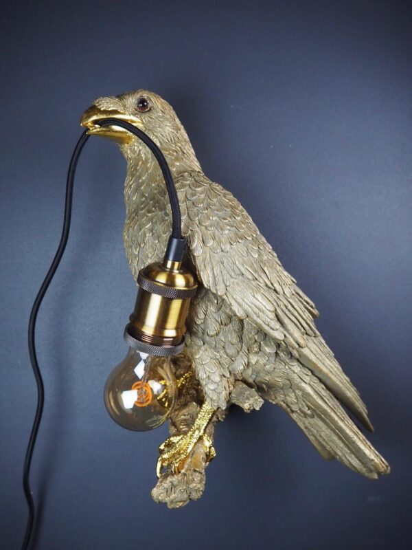 Crow Lamp Gold