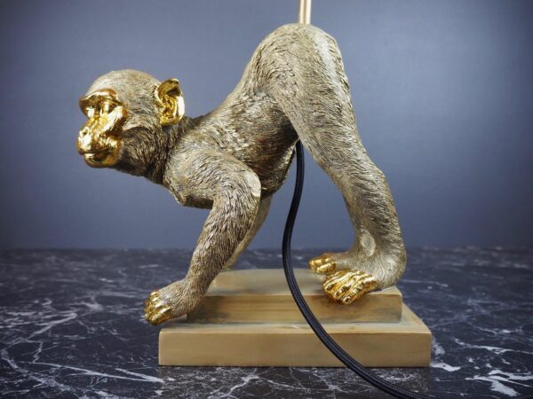 Monkey w Lamp Gold - Image 3