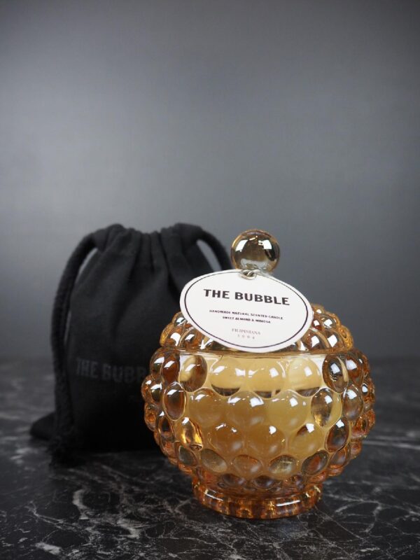 Bubble candle with fabric bag S/3 - Image 4