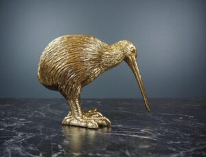 Kiwi bird candle holder 6"