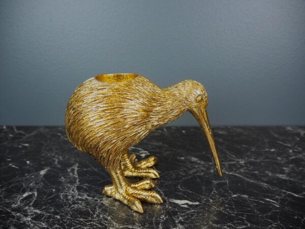 Kiwi bird candle holder 6" - Image 4