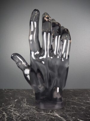 Hand clear cast grey 14"