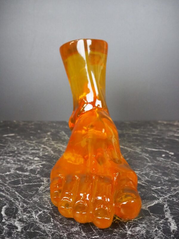 Male foot clear cast amber 12" - Image 2