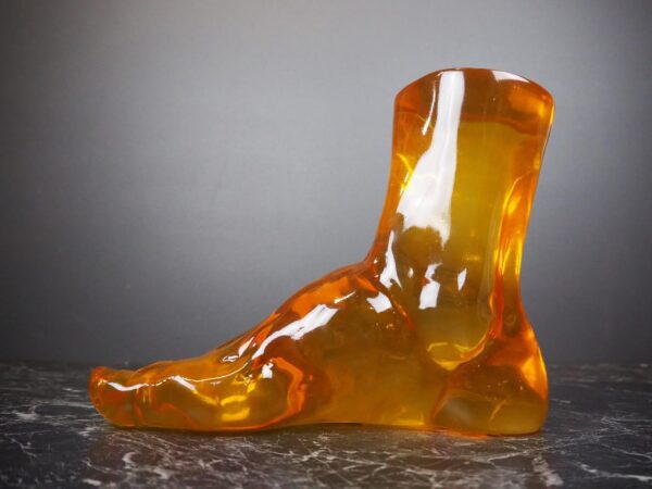 Male foot clear cast amber 12" - Image 3