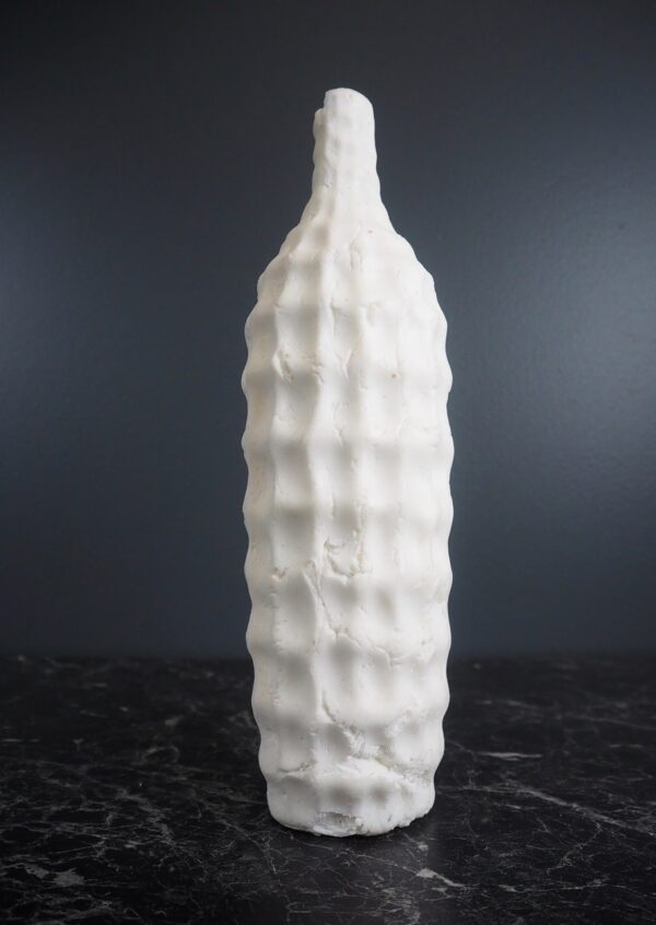Buckled Vase marble finish