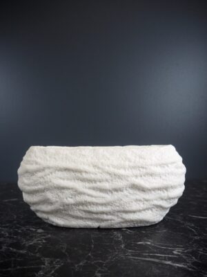Wave Pot marble finish