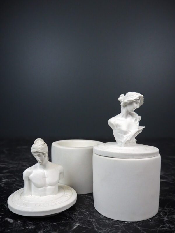 Bust candle S/2 white - Image 2