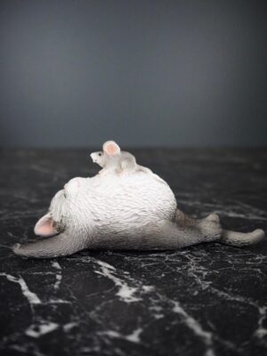 Cat Lying w/ Rat