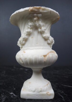 SML VASE PLNTR SPIRAL FLWRD WMA
