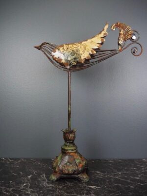 Bird on stand