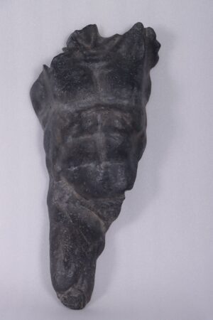Male torso Aged black stone