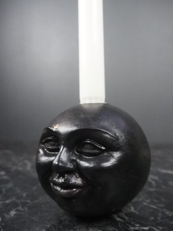 Small moonhead smiling CH mattblack w/ eyes ant - Image 3
