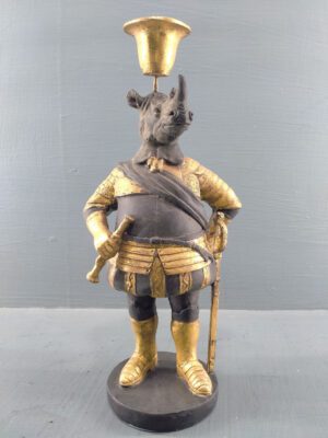 Sir Rhino w Sword Tabletop Gold/Black Ant with GL CH