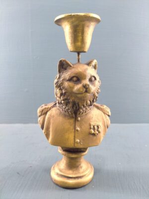 Royal Army Cat bust Gold Leaf Ant coat with CH