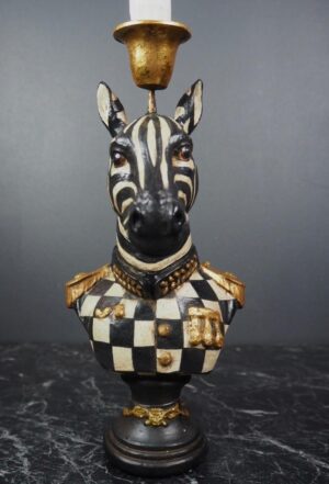Royal Army Zebra bust black/White Checkered coat with GL CH