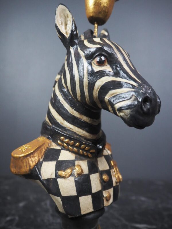 Royal Army Zebra bust black/White Checkered coat with GL CH - Image 3