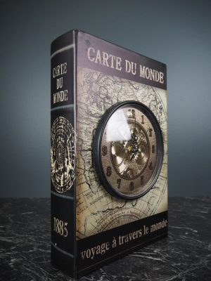 French Book Box with Clock
