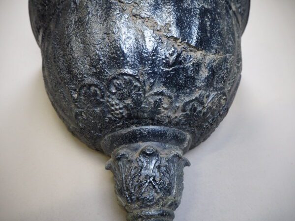 Bell Planter aged black stone - Image 2